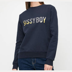 Sissyboy Womens Multi Technique Logo Sweatshirt In Navy