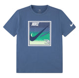 Nike Boys Pop Mesh Graphic T-Shirt In Blue