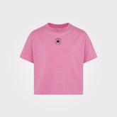 Converse Girls Chuck Patch Boxy T-Shirt In Pink