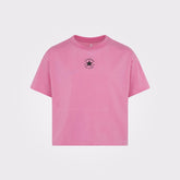 Converse Girls Chuck Patch Boxy T-Shirt In Pink