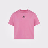 Converse Girls Chuck Patch Boxy T-Shirt In Pink