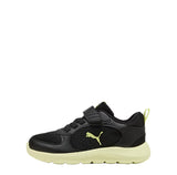 Puma Boys Fun Racer 2 Ac+ Inf Shoes In Black & Yellow