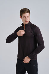 Anta Mens Advanced Running Long Sleeve Top In Black