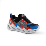 Skechers Boys Sharp-Bot Shoes In Blue & Red