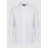 Pringle Mens Alexander Textured Easy Care Classic Shirt In White