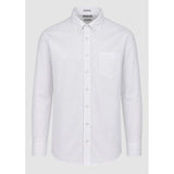 Pringle Mens Alexander Textured Easy Care Classic Shirt In White