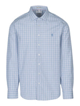 Pringle Mens Clark Check Long Sleeve Tailored Shirt In Blue