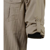 Watamu Mens Jambo Jambo Long Sleeves Shirt In Khaki