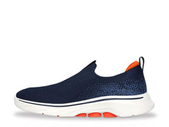 Skechers Mens Go Walk 7 Navy Orange Shoes