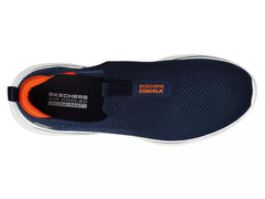 Skechers Mens Go Walk 7 Navy Orange Shoes