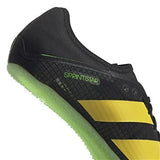 Adidas Unisex Sprinter Shoes In Core Black/Beam Yellow/Spark Green