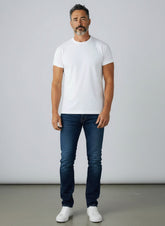 Polo Mens Knitted Slim Leg Denim In Dark Wash