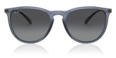 Ray-Ban Erika Polarized Sunglasses In Transparent Blue