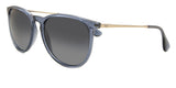 Ray-Ban Erika Polarized Sunglasses In Transparent Blue