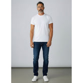 Polo Mens Knitted Slim Leg Denim Jeans In Dark Wash