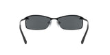 Ray-Ban Rb3183 Dark Black 1/2 Frame Polarized