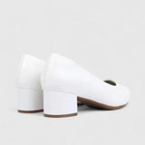Hush Puppies Ladies Soft Fynn Heels In White