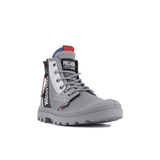 Palladium Mens Pampa Hi Dare Zip Shoes In Titan