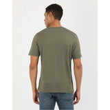 Tommy Hilfiger Mens Hilfiger Chest Insert Tee Olive