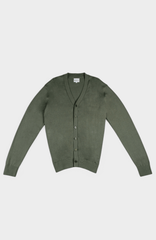 Bensherman Mens Olive Night Knit Cardigan