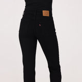 Levis Womens Wedgie Slim Fit Jeans In Black