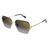 Cartier Signature De Cartier Womens Sunglasses In Red & Gold