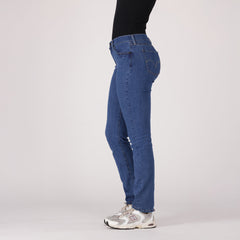 Levis Ladies Curvy Straight Jeans In Blue