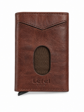 Lefel Mens Secret Wallet In Brown