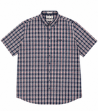 Pringle Mens Oak Short Sleeve Classic Shirt In Navy