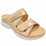 Savoy Lblamal Ladies Sandals In Gold