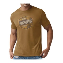 Boerboel Mens Cotton T-shirt In Camel