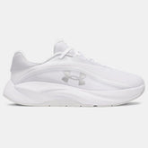 Under Armour Womens Radiant TR Sneakers In White/Distant Gray/Metallic Silver
