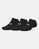 Under Armour Mens Perfomance 3 Pack Socks In Black