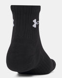 Under Armour Unisex 008 Perfomance 3 Pack Socks In Black