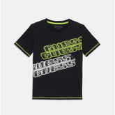 Guess Boys Print T-Shirt in Black