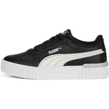Puma Girls Carina 2.0 Mermaid PS Sneakers In Black/Lilac Chiffon/Silver
