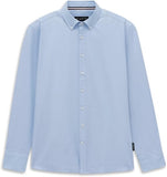 Bugatti Mens Casual 1/1 Sleeve Shirt In Light Blue