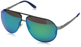 Carrera Mens Frameless Aviator Sunglasses In Silver Grey