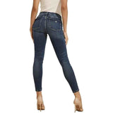 Guess Womens Cumberland Sexy Curve Jeans In Dark Wash