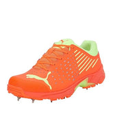Puma Mens Spike Cricket Shoes In Orange/Yellow