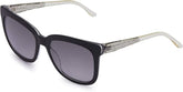 Hugo Boss Black Frame Sunglasses For Women In Crystal