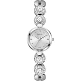 Guess Ladies Analogue Silver Tone Watch