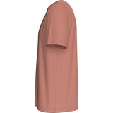 Tommy Hilfiger Mens Roundle Logo Chest Tee T-Shirts In Clay Pink