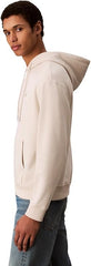 Calvin Klein Long Sleeve Terry Monogram Hoodie In Chalk