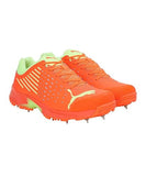 Puma Mens Spike Cricket Shoes In Orange/Yellow