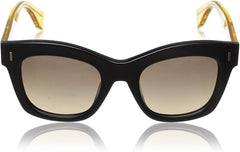 Fendi Square Frame Sunglasses For Womens In Transparent Yellow