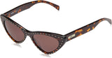 Moschino Tortoise Catlook Frame Brown