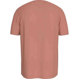 Tommy Hilfiger Mens Roundle Logo Chest Tee T-Shirts In Clay Pink