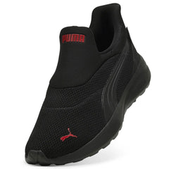 Puma Mens Softride Cosmic Sliptech Shoes In Black and Red