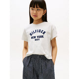 Tommy Hilfiger Girls Satin Applique T-Shirt In Grey